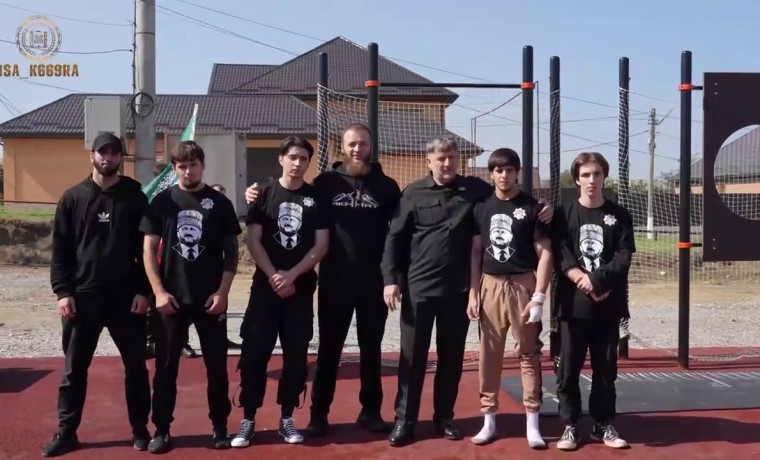 В Гудермесе открыли спортивную площадку ГТО