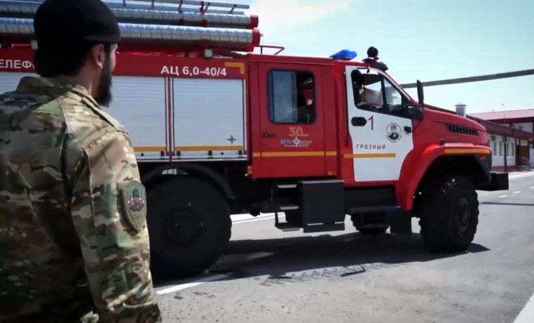 В ОМОН «АХМАТ-Крепость» (на транспорте) прошли пожарно-тактические учения