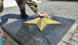 Военнослужащие ОГВ(с) приняли участие в ведомственной акции «На страже памяти»