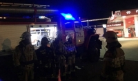 В Грозном на автозаправочной станции прошло ночное пожарно-тактическое занятие