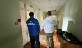 Активисты из Чеченской Республики помогают в переезде госпиталя в Курской области