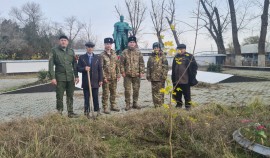 В Грозном росгвардейцы приняли участие в памятной акции, приуроченной Дню Неизвестного солдата