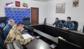 Военнослужащие Росгвардии приняли участие в командно-штабном учении МЧС в Чеченской Республике| грозный, чгтрк