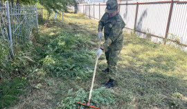 Росгвардейцы в Аргуне благоустроили захоронения участников Великой Отечественной войны