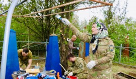 В Чеченской Республике росгвардейцы поддержали акцию «Вахта памяти»