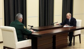 Владимир Путин провёл встречу с Министром обороны Сергеем Шойгу