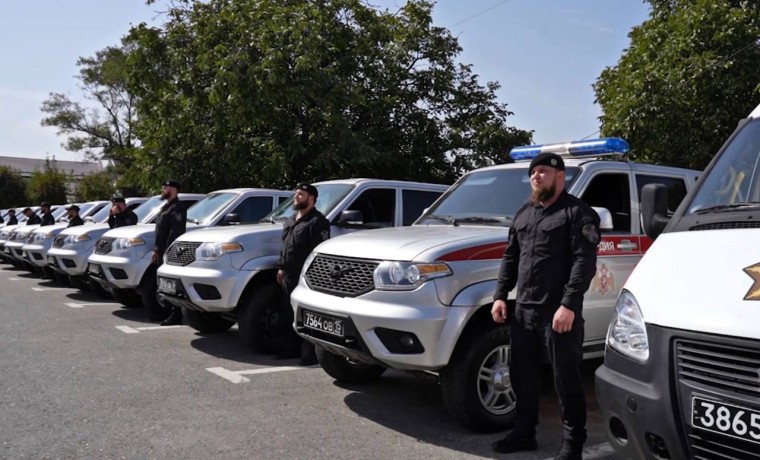 Смотр служебного автотранспорта состоялся в отделе вневедомственной охраны по городу Грозный