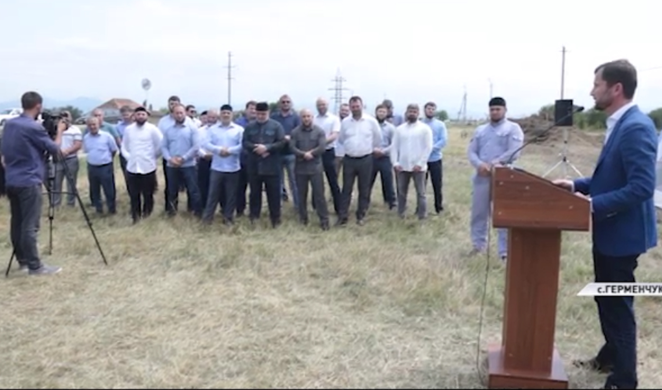 В селе Герменчук Шалинского района заложили капсулу под строительство Дома культуры