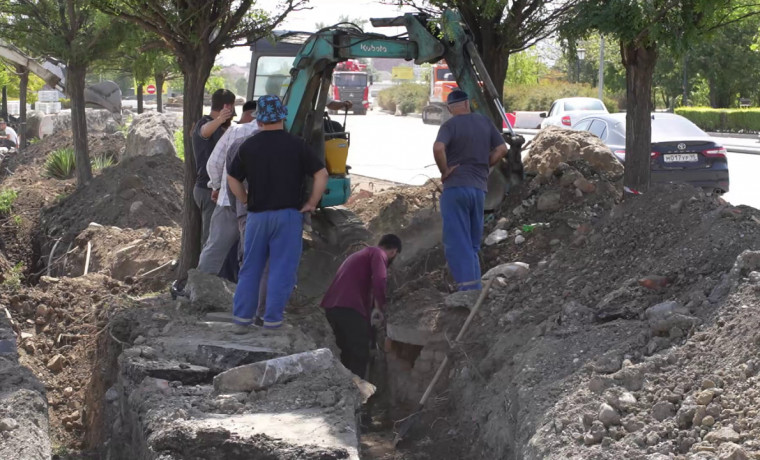 По улице Шерипова и в поселке Несерхова ведется модернизация водопроводных сетей