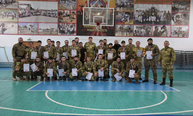 В Грозном прошел чемпионат по рукопашному бою среди военнослужащих Росгвардии